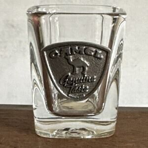 CAMEL Shot Glass Square Pewter Logo Genuine Taste Cigarette Collectibles Bar